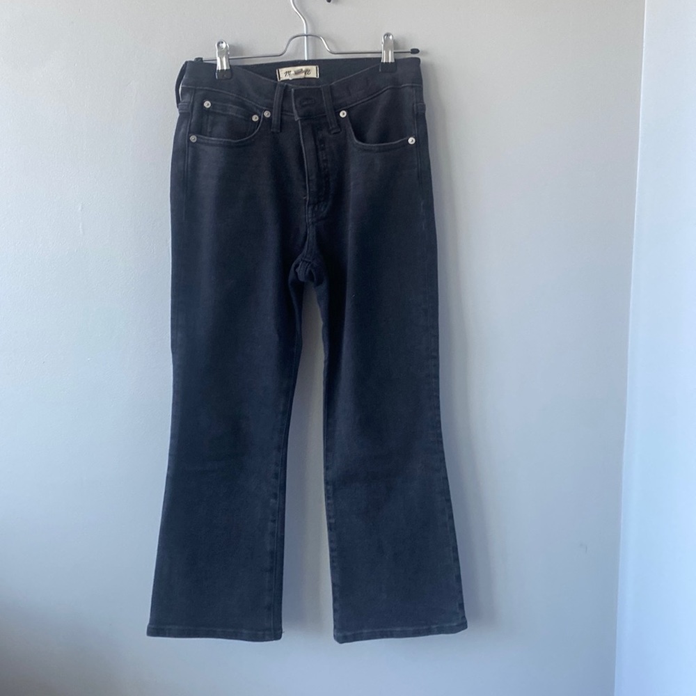 Madewell Cali Demi Boot Black Stretch Jeans 27P